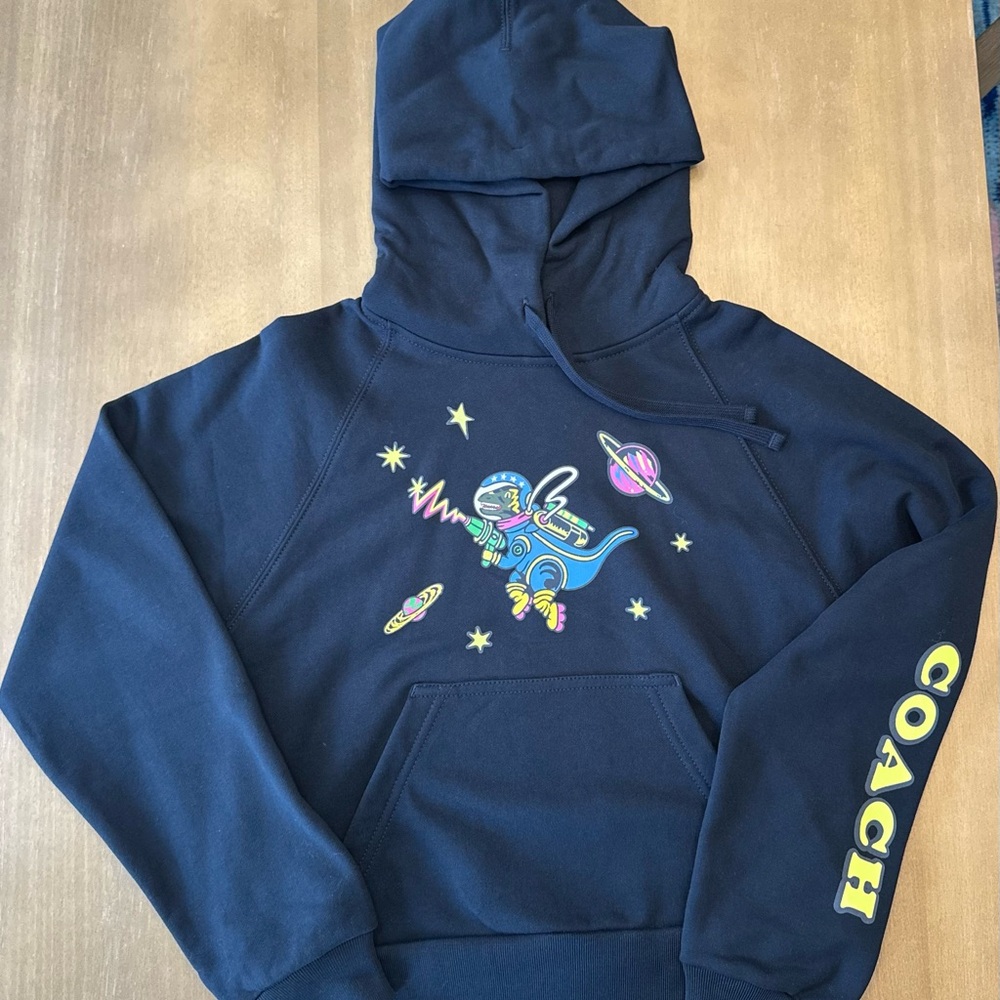 Coach Cosmic Rexy Print Hoodie Astronaut Dino (new with tags)